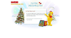 Desktop Screenshot of advent-calendar.haribo.com